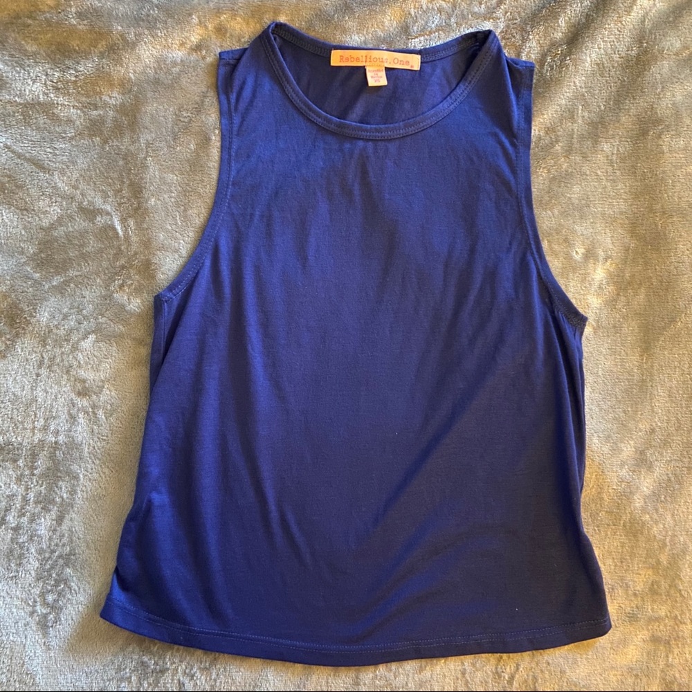 Blue tank